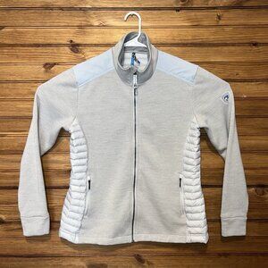 Kuhl Women's Ski Jacket in Light Gray and White